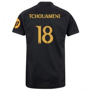 Real Madrid Aurelien Tchouameni #18 Tredje trøje 2023-24 Kort ærmer